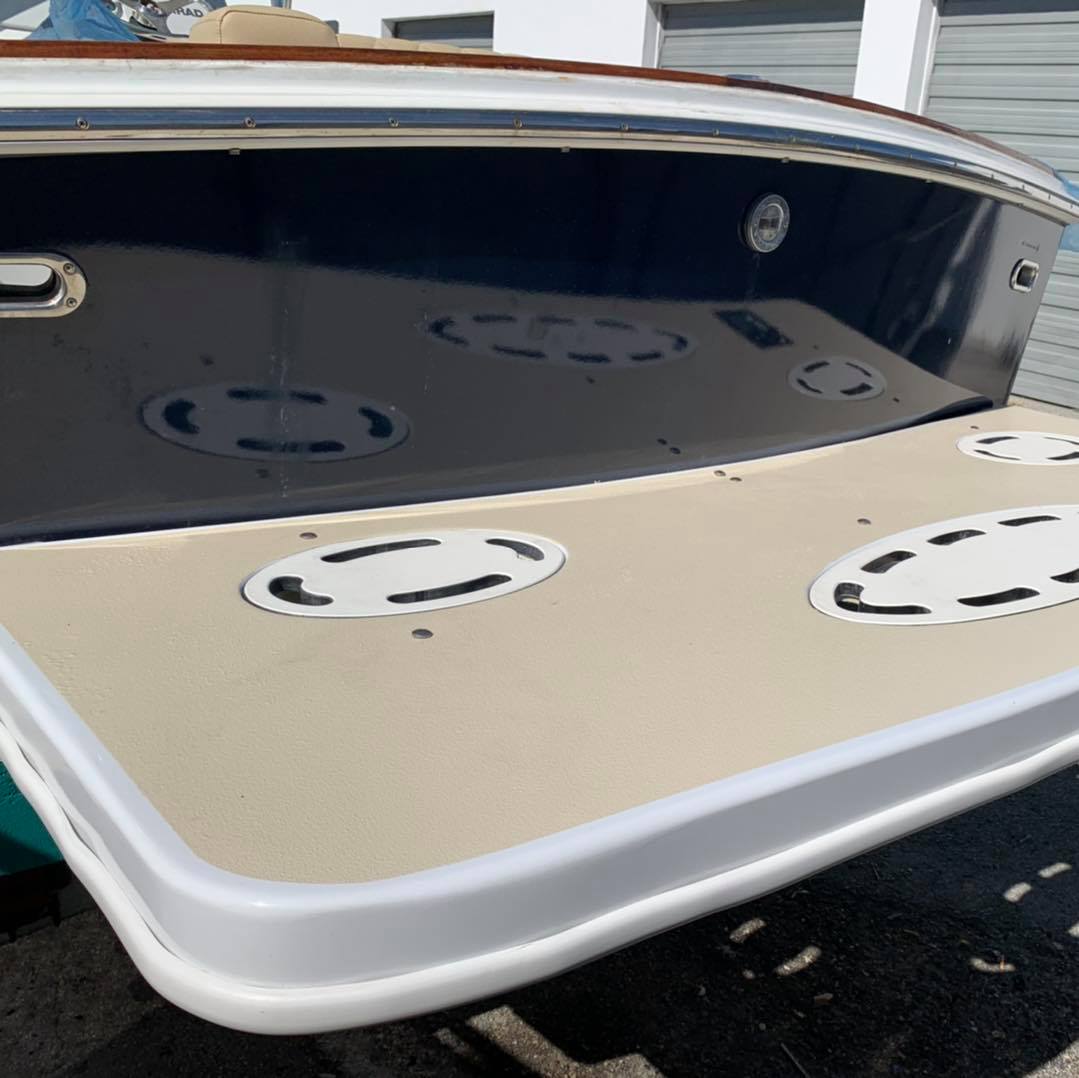 custom swim platform boat